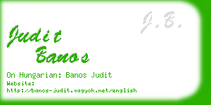 judit banos business card